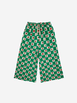 Tomato all over culotte pants
