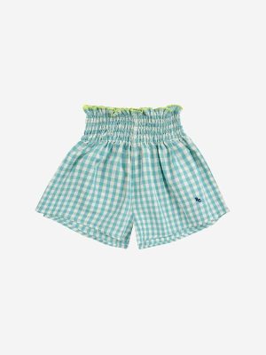 Vichy woven shorts