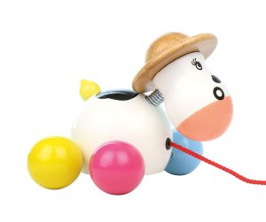 Baby Rosy Cow Pull Toy