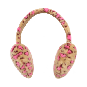 Heart Fur Leopard Earmuffs by JellyMallow