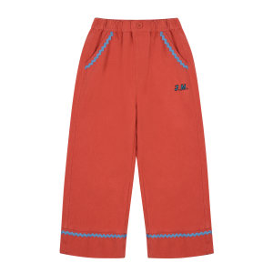 Jellymallow Zigzag Woven Pants_Brick