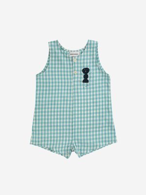 Baby Ant vichy woven playsuit