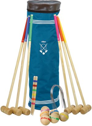 6 players large croquet set with bag Vilac