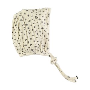 Newborn Bonnet Ecru W/ Little Flowers
