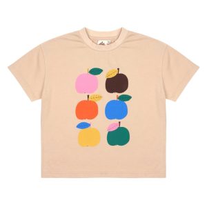 Colorful Apple T-shirt_Beige