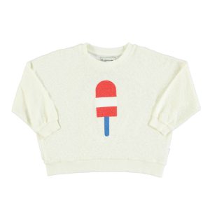 Sweatshirt Ecru Ice Cream Print