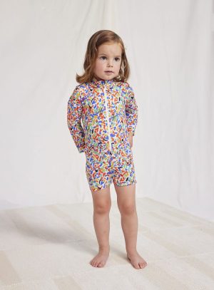 Baby Confetti all over swim overall