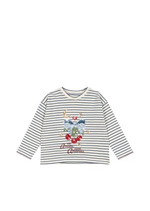 Lin Ls Tee Gots Amarena Konges Slоjd