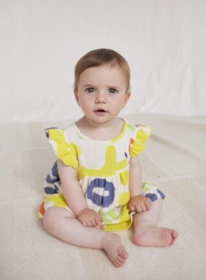 Baby Carnival all over ruffle woven dress
