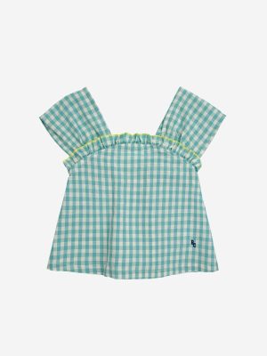 Vichy woven top