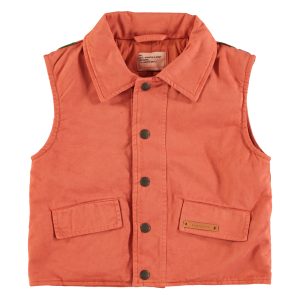 Gillet Terracotta W/ Multicolor Print