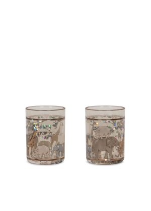 2 Pack Glitter Cups Safari Konges Slоjd