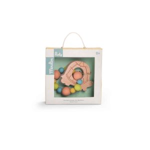 Turtle teething ring rattle Trois Petits Lapins