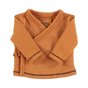 Newborn Cardigan Crew Neck Camel