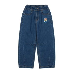 Friends Lettering Denim Pants