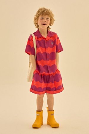 Dot Summer Shirt_Purple