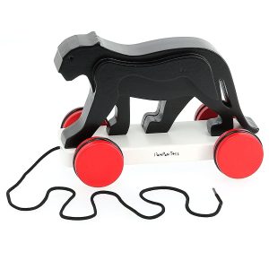 Pompon Pull-Along Black Panther
