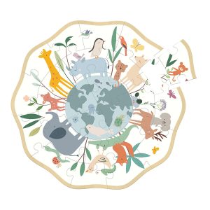 The World 24 Pcs Puzzle - Sarah Betz