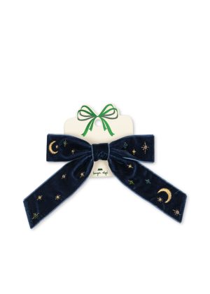 Velvet Bow Pearly Hair Clip  Konges Slоjd