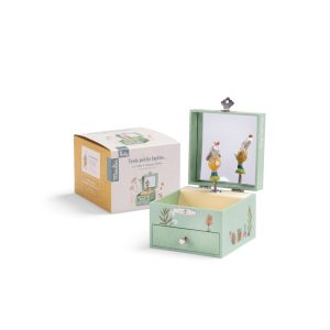 Musical jewellery box Trois Petits Lapins Moulin Roty