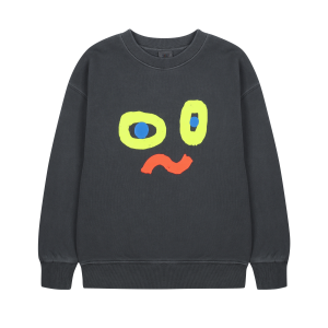 Catchy Face Pigment Sweatshirt(Glow In The Dark)