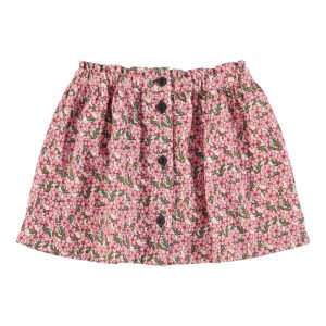Short Skirt Pink Flowers