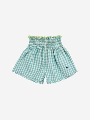 Vichy woven shorts