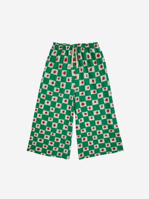 Tomato all over culotte pants
