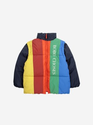 Color Block Padded Anorak