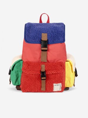 Sheepskin Color Block Backpack