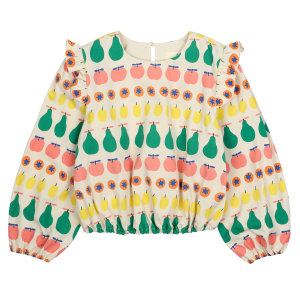 Fruit  Shirring Blouse