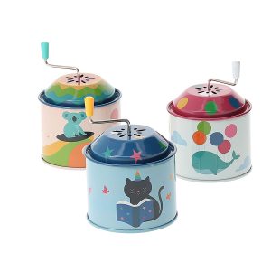 Display Of 12 Tin Music Boxes - Andy Westface