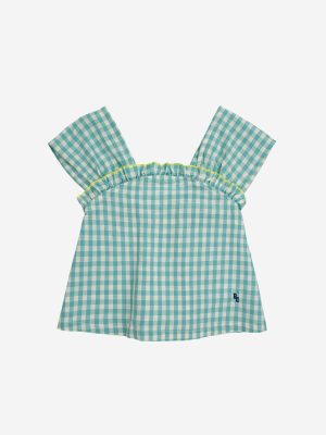 Vichy woven top