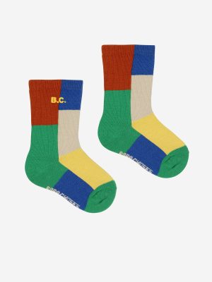 Baby Color Block Socks Pack X 2