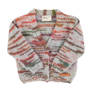 Knitted Cardigan Multicolor Grey