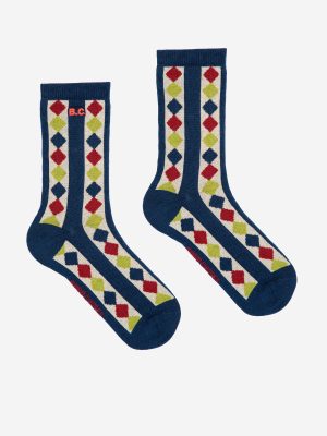 Fairy Dog And Diamonds Long Socks Pack