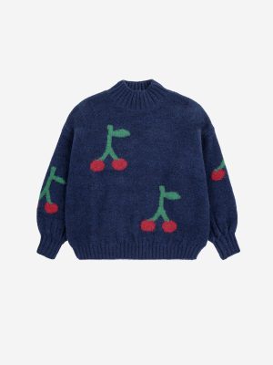 Bobo Cherry All Over Turtle Neck Jumper