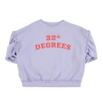 Sweatshirt w/ balloon sleeves | lavender w/ red circle print,8y Толстовка с объемными рукавами | лавандовый с принтом в виде красного круга