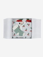 Baby Cherry all over knitted overall gift set