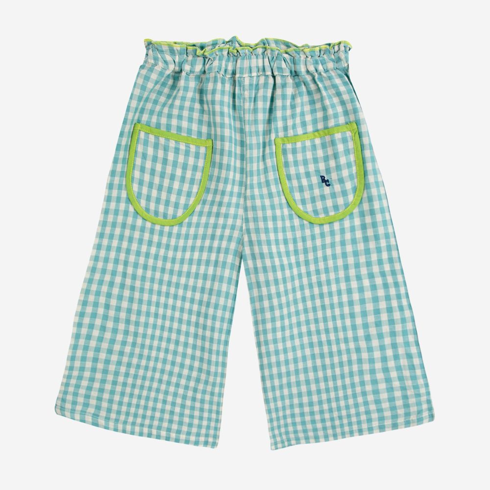 Vichy woven culotte pants| 124AC11240015
