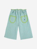 Vichy woven culotte pants| 124AC11240015