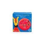 Игрушечный барабан с табулатурой (Tongue drum Les Popipop) торг. марки "Moulin Roty", арт. №661107