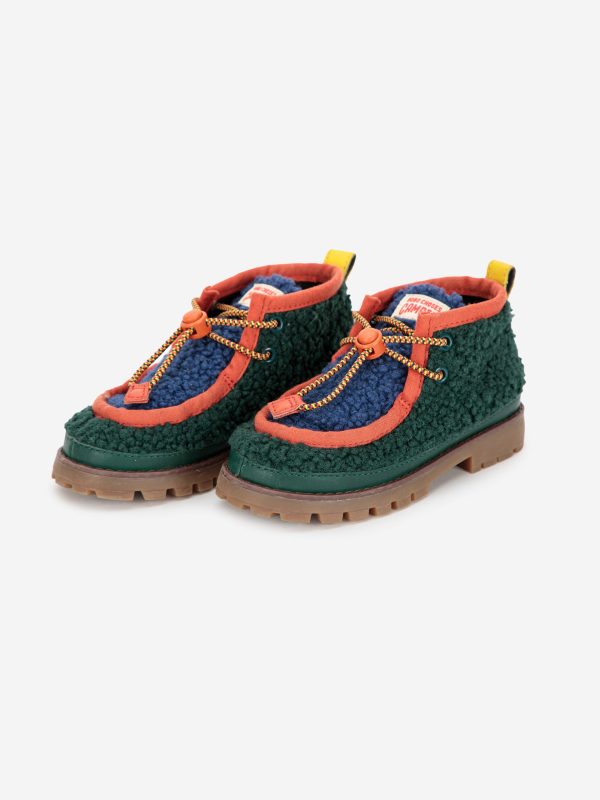 Ботинки детские (BOBO CHOSES x CAMPER Compas Wallabee sheepskin shoes - MULTICOLOR,29) торг. марки "BOBO CHOSES", арт. № B225AI00199129, материал: 63% полиэстер, 100% резина, возраст/размер: 29