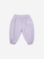 Baby Pansy Flowers woven paperbag pants