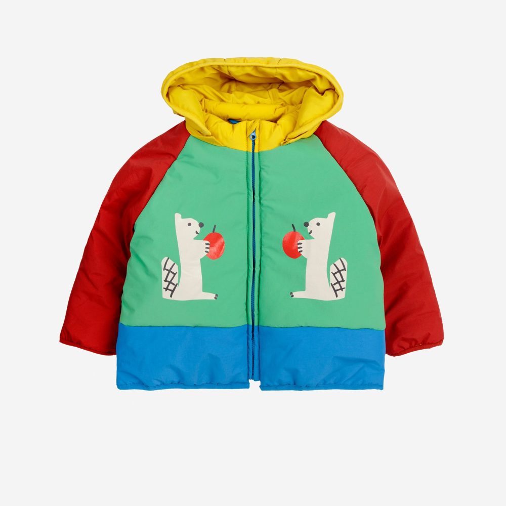 Baby Hungry Squirrel denim dungaree