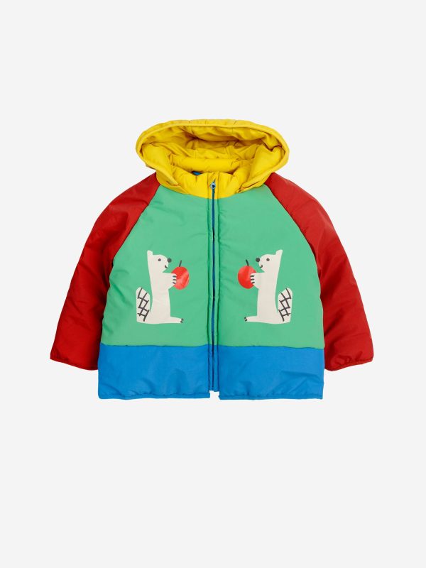 Baby Hungry Squirrel denim dungaree