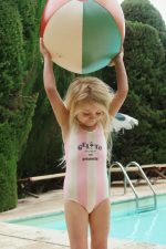 Купальник для девочек (POMIA SWIMSUIT GRS) торг. марки "Konges Slоjd", арт. № KS105040, материал: 82% нейлон, 10% люрекс, 8% эластан, размер: 3г. - 10