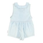short jumpsuit w/ collar | light blue chambray,10y короткий комбинезон с воротником | голубой шамбре,