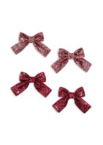 Детские заколки для волос (4 PACK GLITTER BOW HAIR CLIPS) торг. марки "Konges Slоjd", арт. № KS104615