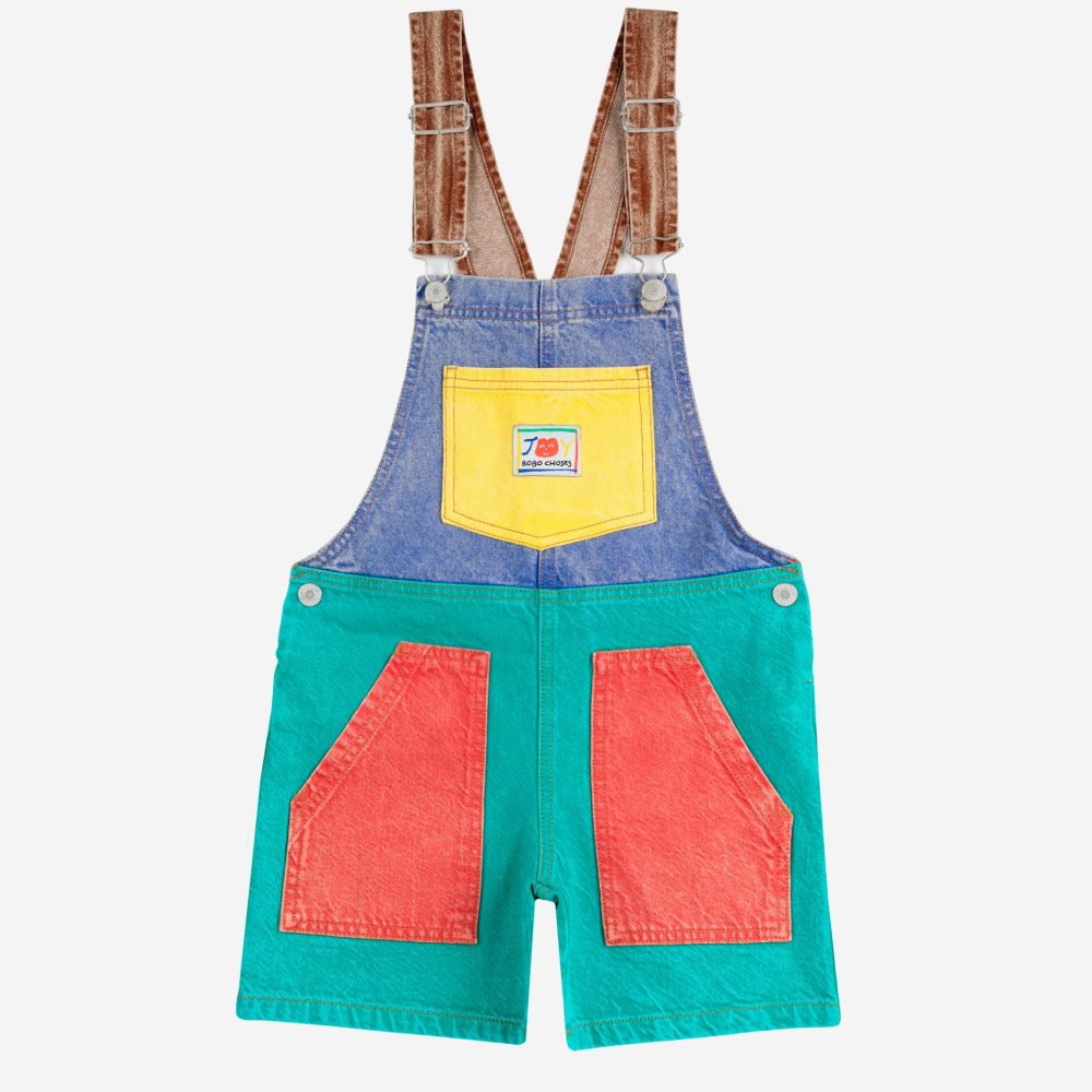 Джинсовый комбинезон для мальчиков (Smiling color block denim dungaree) торг. марки "BOBO CHOSES", арт. № B125AC09799102, материал: 100% органический